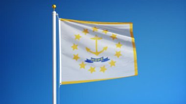 Rhode Island (ABD Devleti) bayrağı yavaş sorunsuz Alfa ile ilmekledi