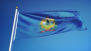 Vermont (ABD devlet) bayrağı yavaş sorunsuz Alfa ile ilmekledi