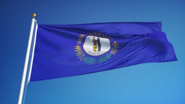 Kentucky (ABD devlet) bayrağı yavaş sorunsuz Alfa ile ilmekledi