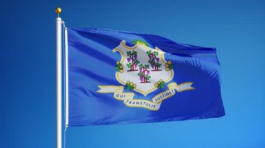 Connecticut (ABD devlet) bayrağı yavaş sorunsuz Alfa ile ilmekledi