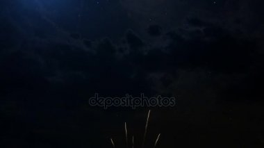 Mutlu doğum günü Yıldönümü 50 yıl kutlamaları havai fişek ile metin tebrik