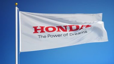 Honda Motor Co., Ltd. bayrak yavaş hareket, editoryal animasyon