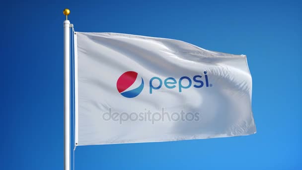 PepsiCo σημαία σε αργή κίνηση, Εκδοτική κίνηση — Αρχείο Βίντεο