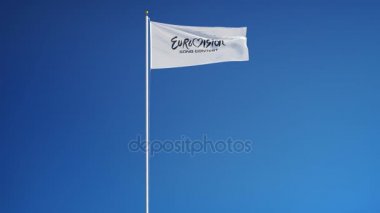 Eurovision Şarkı Yarışması bayrak yavaş hareket, editoryal animasyon
