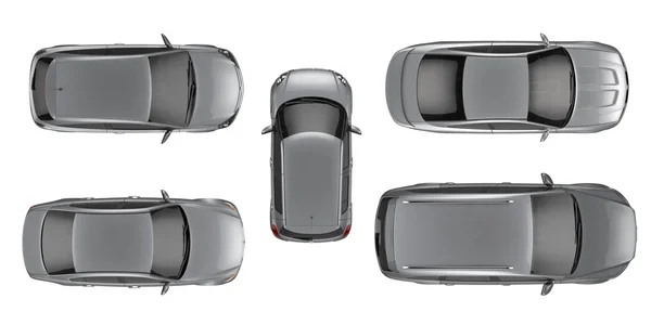 Conjunto de coches Top view — Foto de Stock