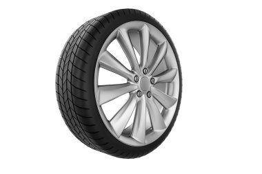 araba tekerlek. Beyaz arka plan üzerinde izole