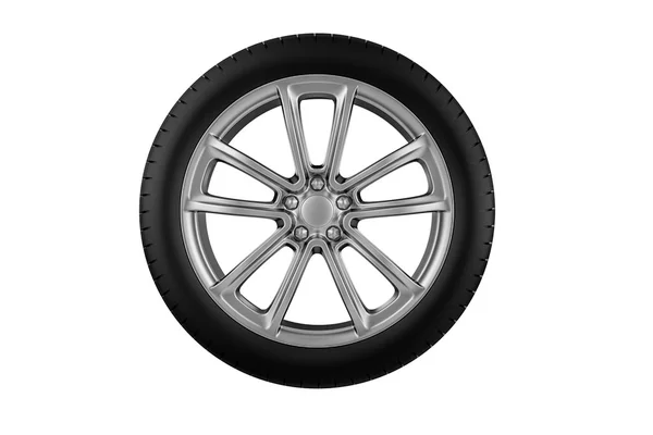 Car wheel. Isolated on white background — Stock Photo, Image