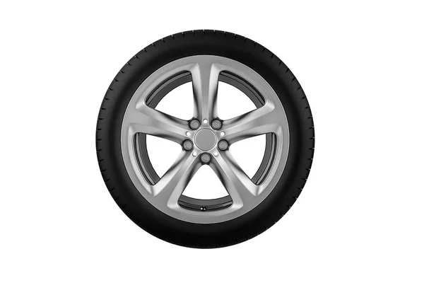 Car wheel. Isolated on white background — Stock Photo, Image