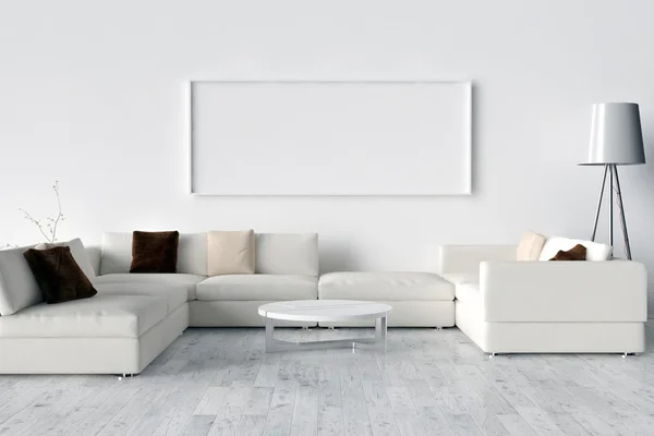 Boş resim çerçevesi duvarda. Yer bu emp yaratma