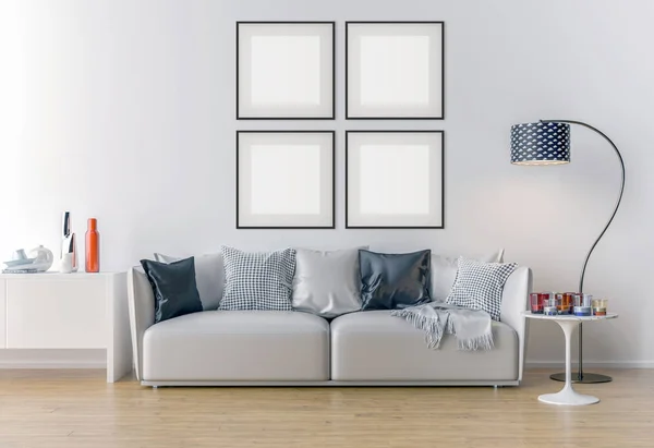 Picture frame interior set mockup