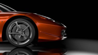 Yan/ön görünüm spor araba