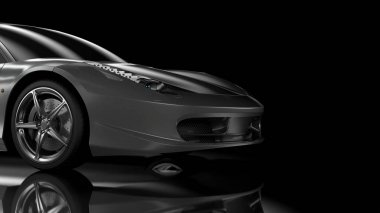 Yan/ön görünüm spor araba