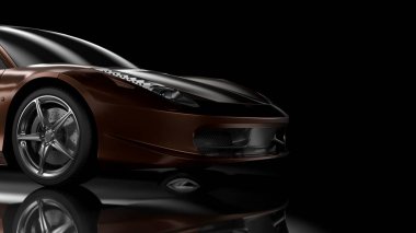 Yan/ön görünüm spor araba