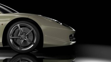 Yan/ön görünüm spor araba