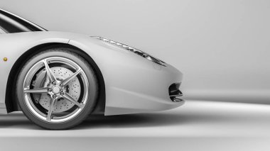 Yan/ön görünüm spor araba