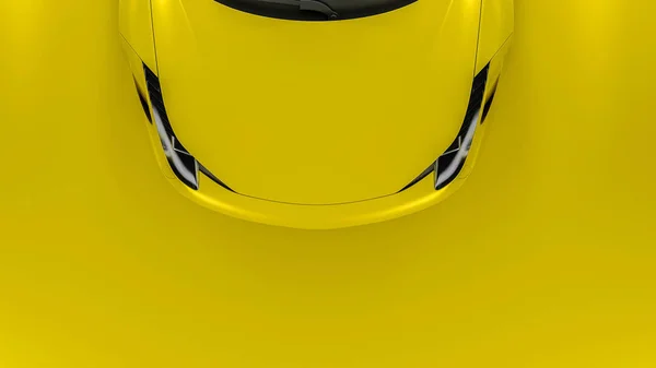 Top / front view sport car — стоковое фото