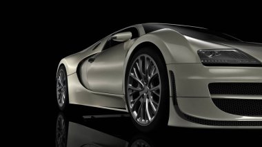 Süper spor araba perspektif içinde