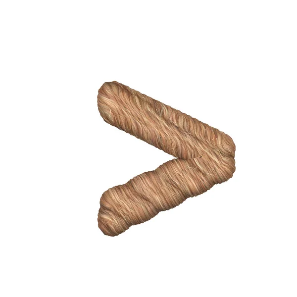 Brief gestileerd in de vorm van een touw - 3d render — Stockfoto