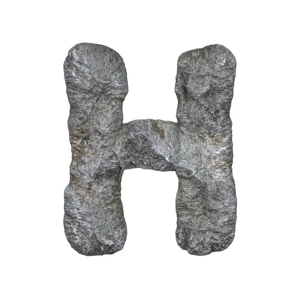 Каменные Буквы Белом Фоне Рендеринг — стоковое фото