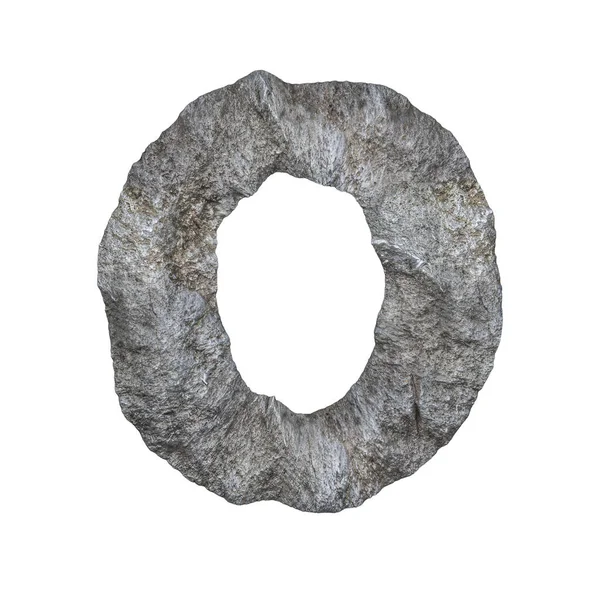 Каменные Буквы Белом Фоне Рендеринг — стоковое фото