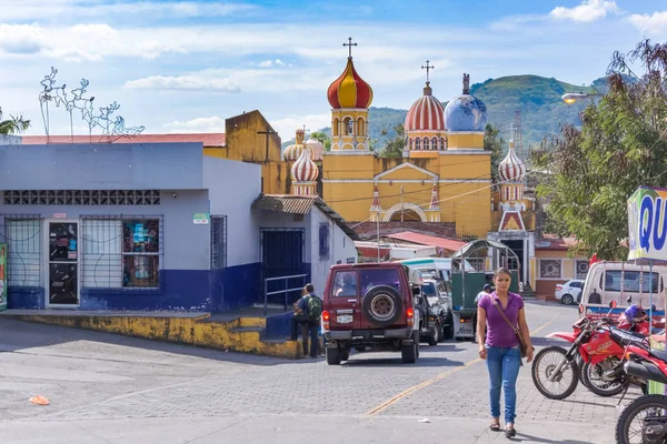 Kyrkan i Boaco liten stad i Nicaragua. — Stockfoto