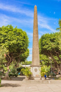 Facade of the old colonial church located in Granada, Nicaragua.