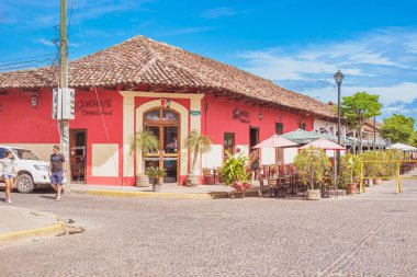 ' Tarihi bölgesindeki Ni Granada renkli evlerin dış cephe