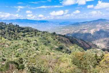 Yayla manzarası yakınındaki San Pedro Pinula Guatemala