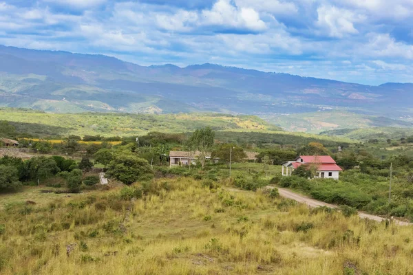 Paisagem montanhosa no centro de Honduras perto da aldeia de Coa Arri — Fotografia de Stock