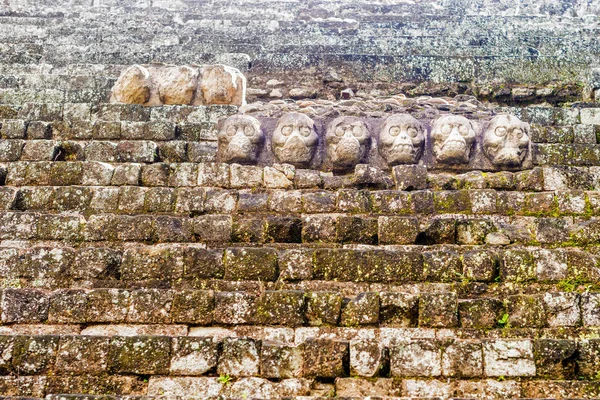 Piedras talladas en las ruinas mayas en Copán Ruinas, Honduras —  Fotos de Stock