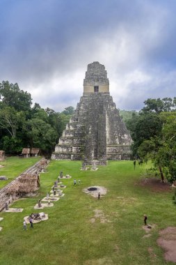 Tikal Tapınağı ben ana Plaza büyük Jaguar Tapınağı 