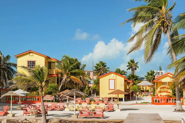 Tropikal cennet otelin Caye Caulker, Belize. — Stok fotoğraf