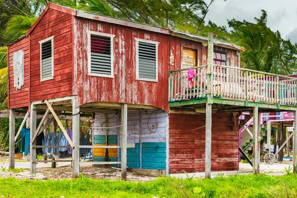 Exterior of the buildings in Caye Caulker Belize. — Stock Photo, Image