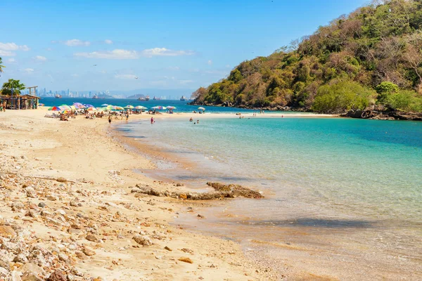 Pláže v Taboga island Panama. — Stock fotografie