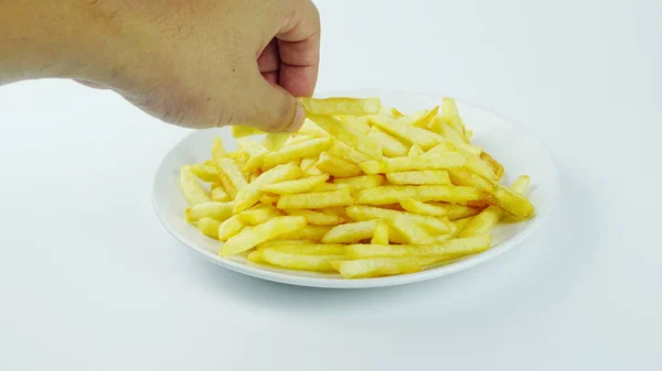 Franse frietjes, chips of vinger chips — Stockfoto