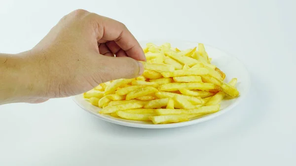 Franse frietjes, chips of vinger chips — Stockfoto