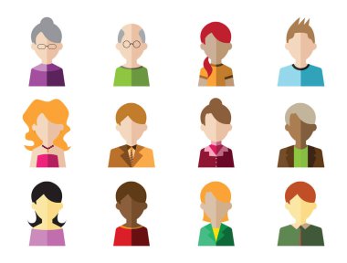 İnsanlar simgeler olarak avatarları