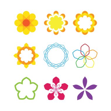 Nergis ve Frangipani çiçek simgeleri