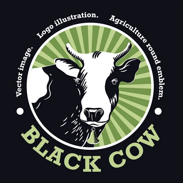 Ilustração vetorial da vaca. —  Vetores de Stock