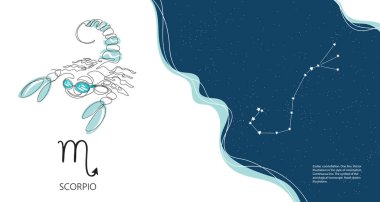 Zodiac geçmişi. Takımyıldızı Akrep. Su elementi.