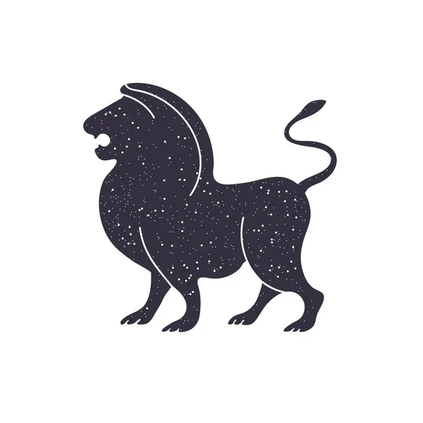Ζώδιο Ζόντιακ Λίο. Το σύμβολο του αστρολογικού ωροσκοπίου. — Διανυσματικό Αρχείο