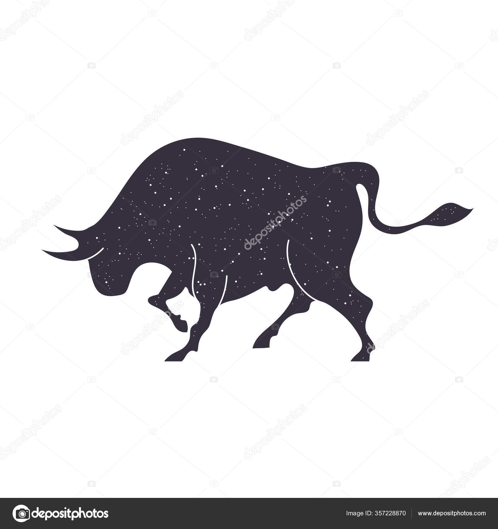 Zodiac sign Taurus. The symbol of the astrological horoscope. Stock Vector  Image by ©tutsi_n #357228870