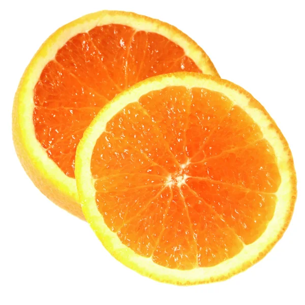 Turuncu meyve yarım ve iki kesim veya cantles beyaz arka plan üzerinde grafik tasarımcıları için izole.