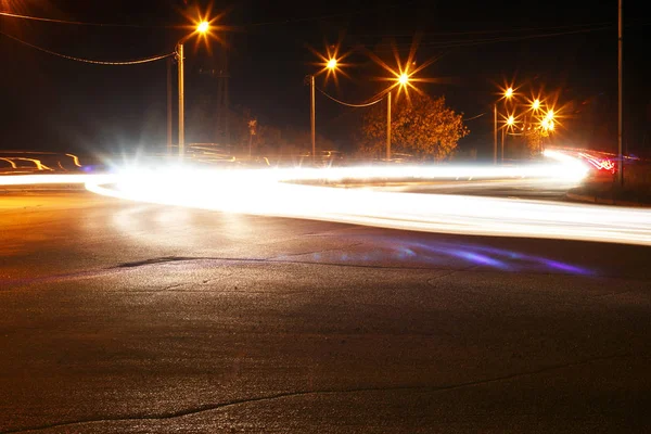 hareket, gece sahne şehirde