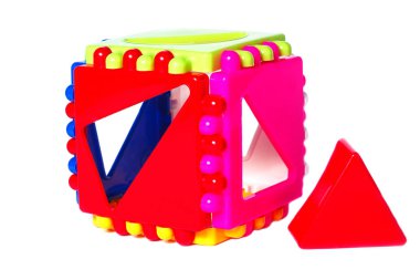 Beyaz arka plan üzerinde parlak oyuncak