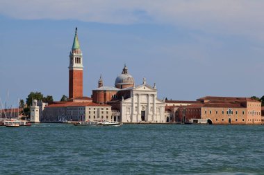 San Giorgio Maggiore Adası Venedik görünümünü.