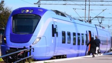 Tren istasyonuna Ystad, İsveç