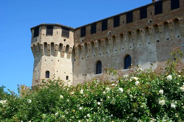 Muro Nel Castello Gradara Nelle Marche — Foto Stock