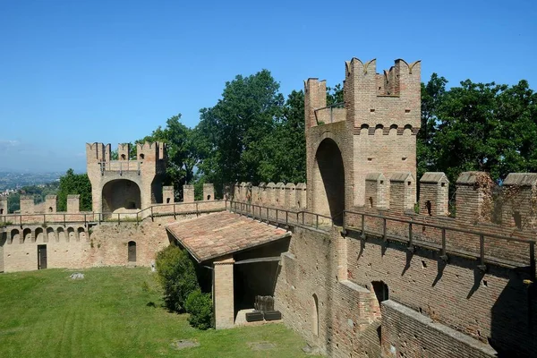 Gradara Castle Marche bölgesi, İtalya duvar