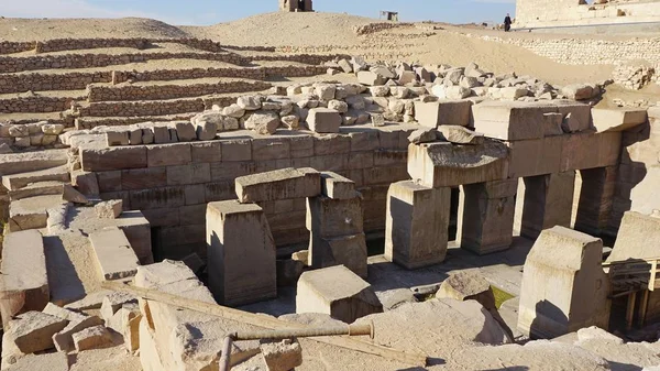 Ruinerna av Abydos i templet komplex i Egypten Stockbild